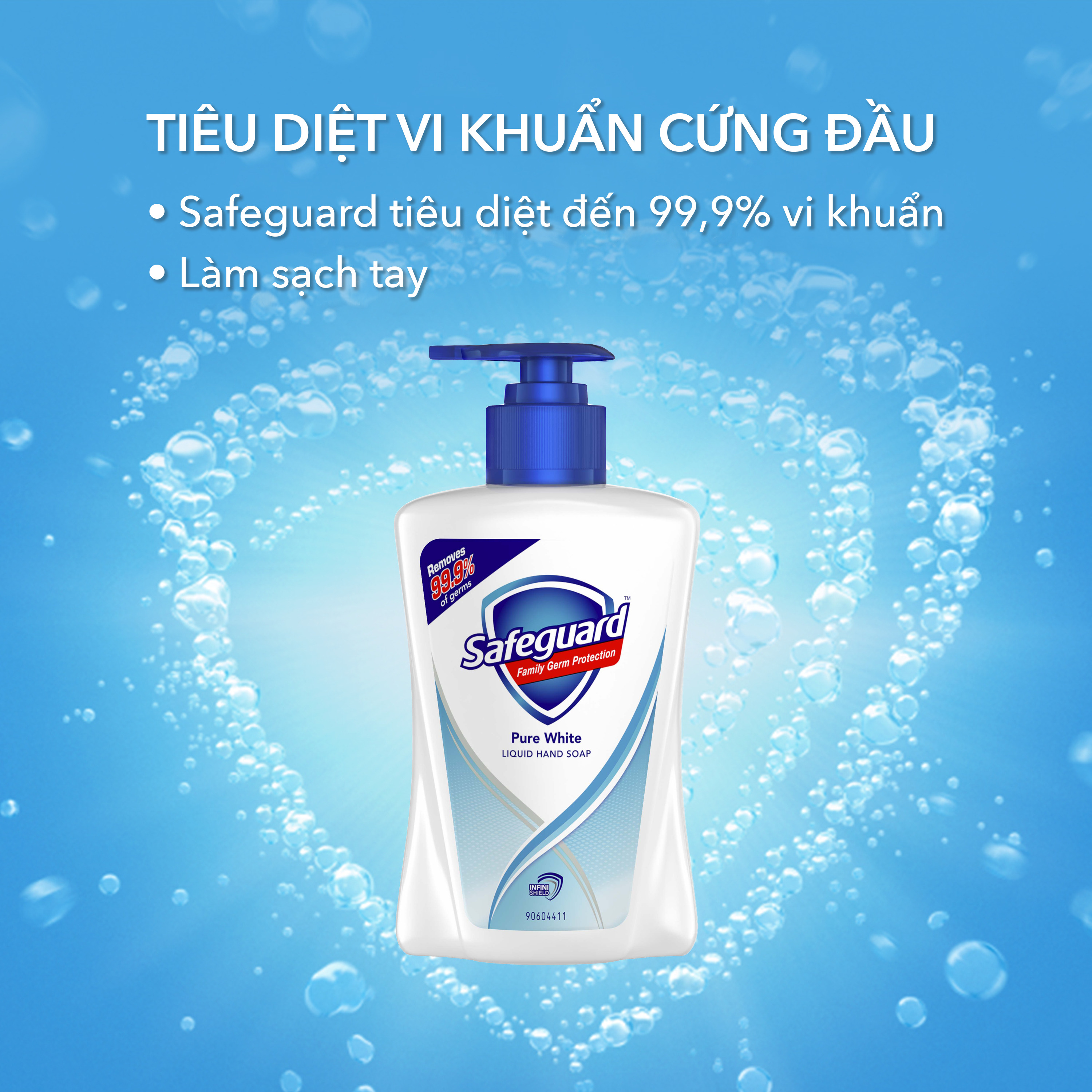 Nước Rửa Tay Safeguard Trắng Tinh Khiết (450ml)