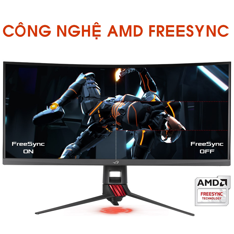 Màn Hình Gaming Cong Asus Rog Strix XG35VQ 35inch UWQHD 4ms 100Hz FreeSync VA - Hàng Chính Hãng