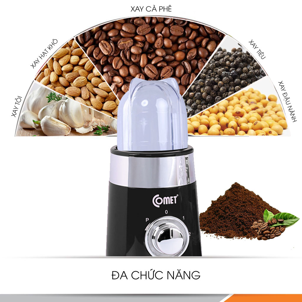 Máy Xay Đa Năng Cối Nhựa Kháng Vỡ Comet CM9989 - Hàng Chính Hãng