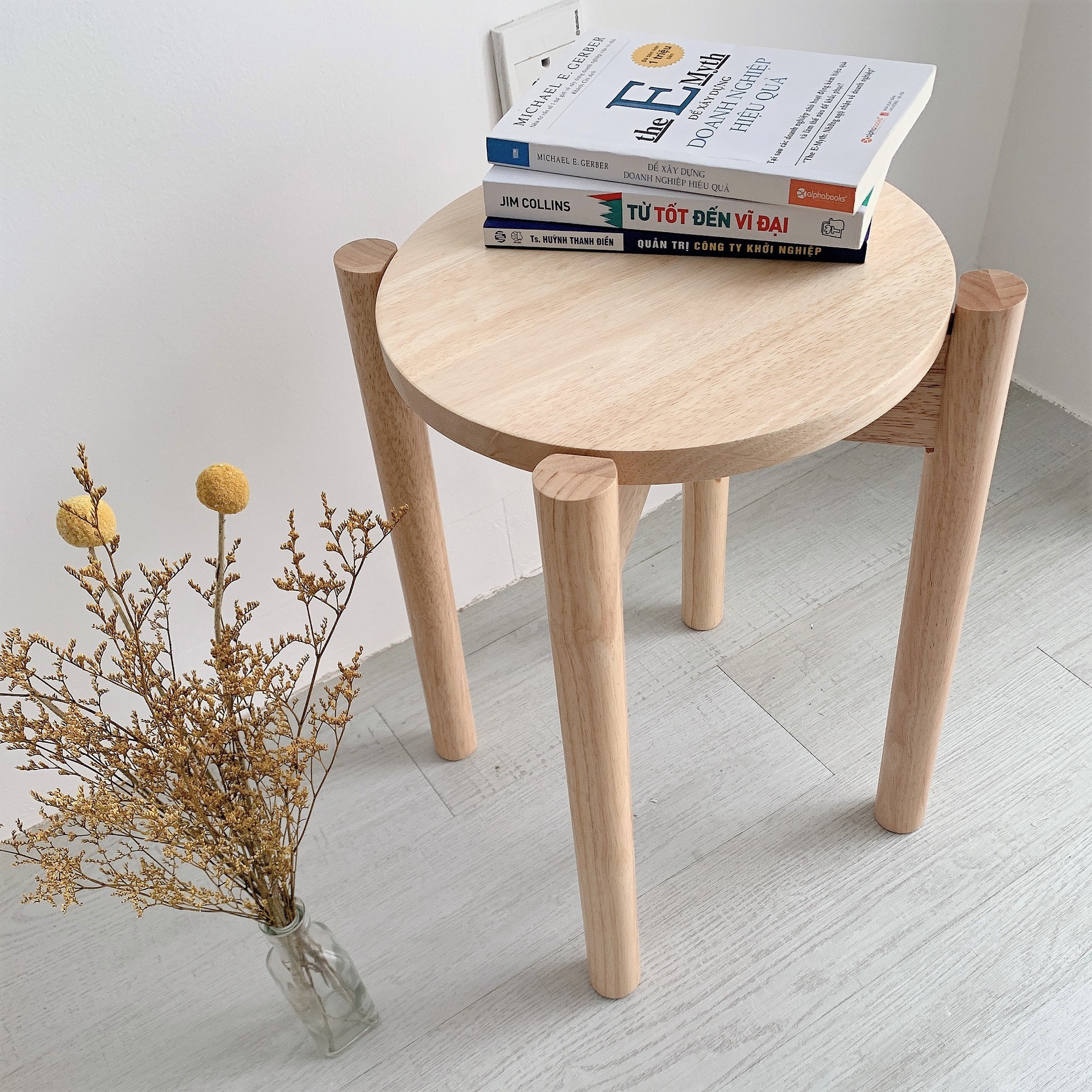 Ghế Trang Điểm Gỗ OCHU - Stool - Natural