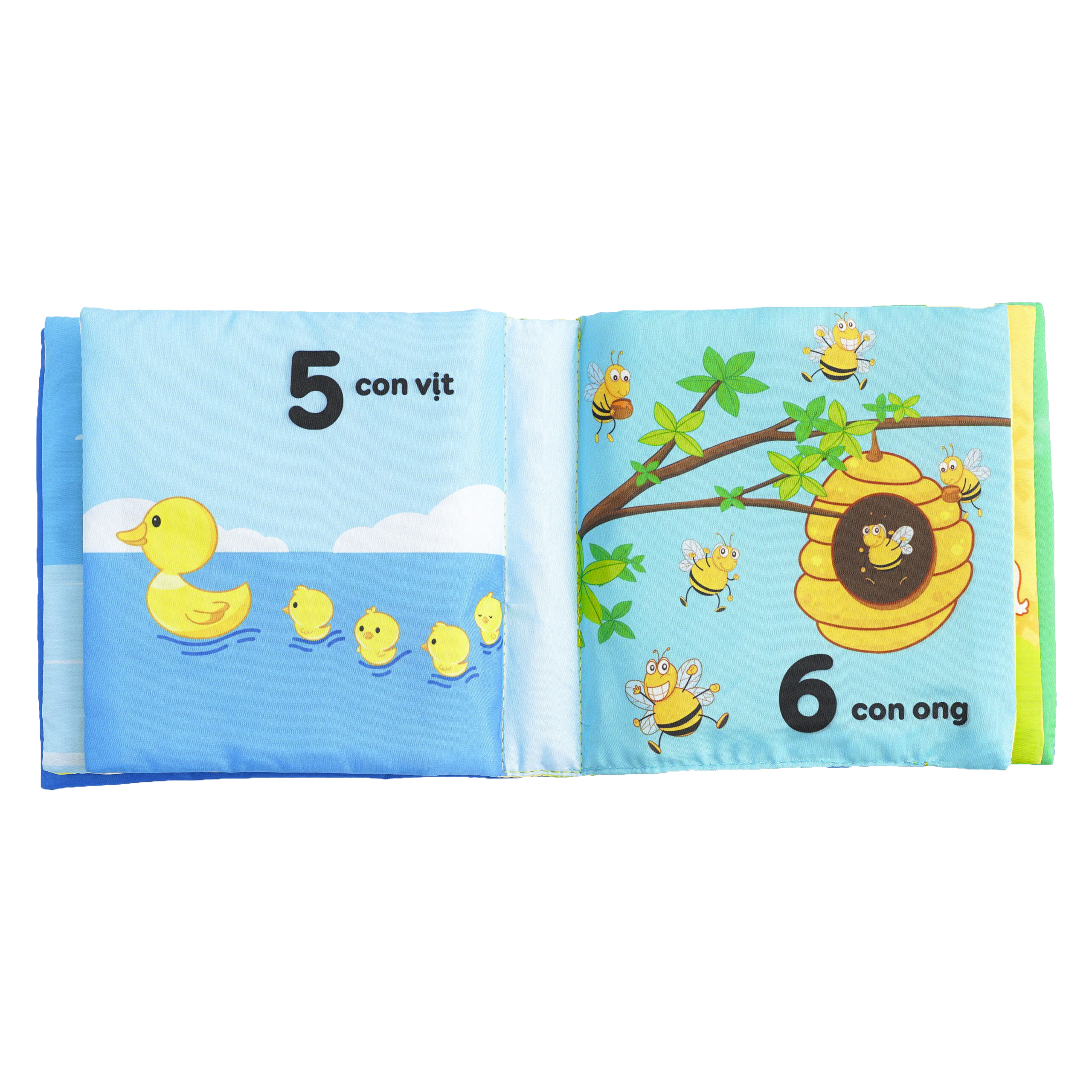 Combo 4 cuốn sách vải Lalala baby (chủ đề Số đếm, Chữ cái, Hình khối, Màu sắc), cung cấp kiến thức cơ bản đầu đời cho bé, Sách tương tác sột soạt, Màu sắc rõ nét, Dành cho bé từ 0-3 tuổi, CHÍNH HÃNG made in Vietnam