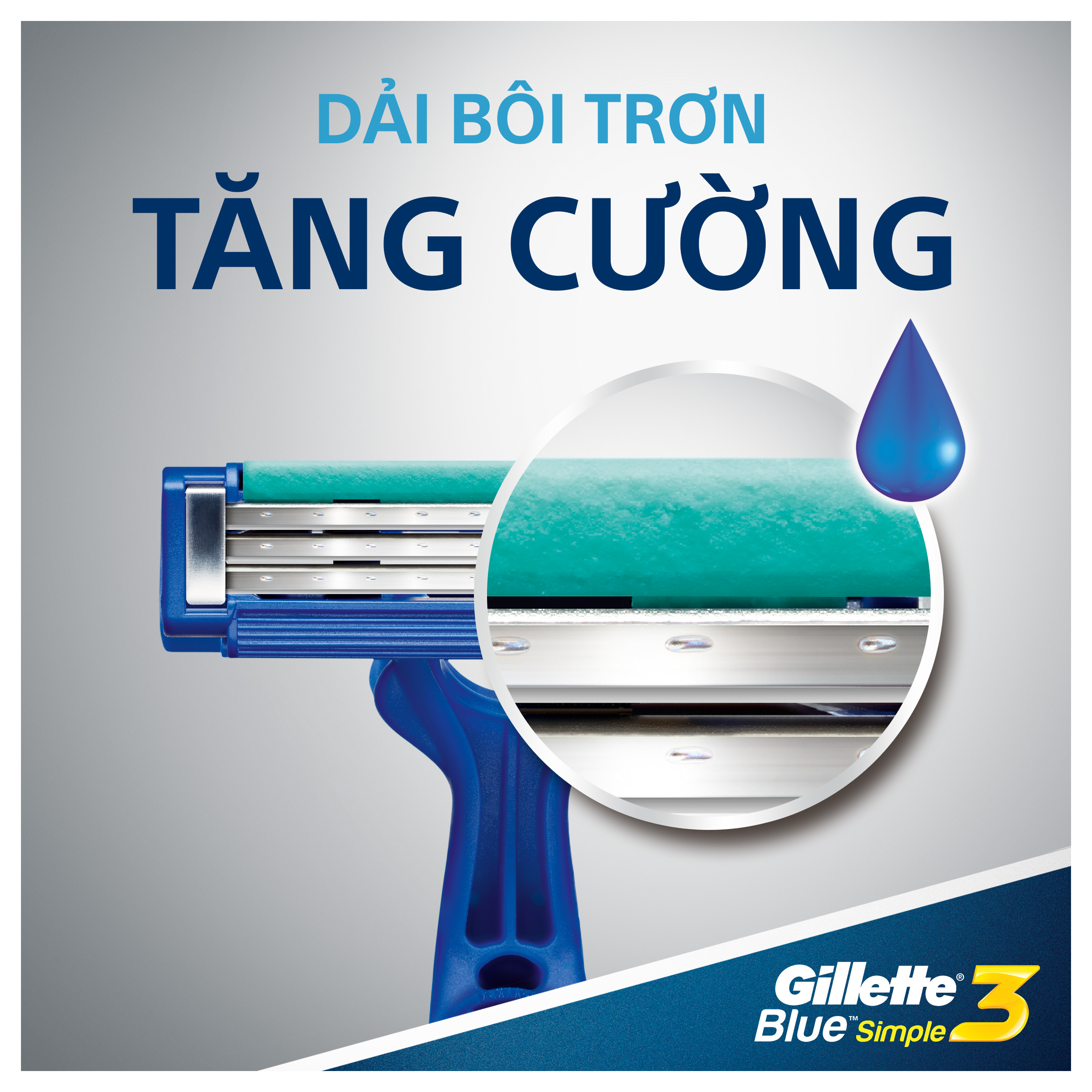 Dao Cạo Râu Gillette Blue 3 Simple 3 Gói Bộ 4 Cây