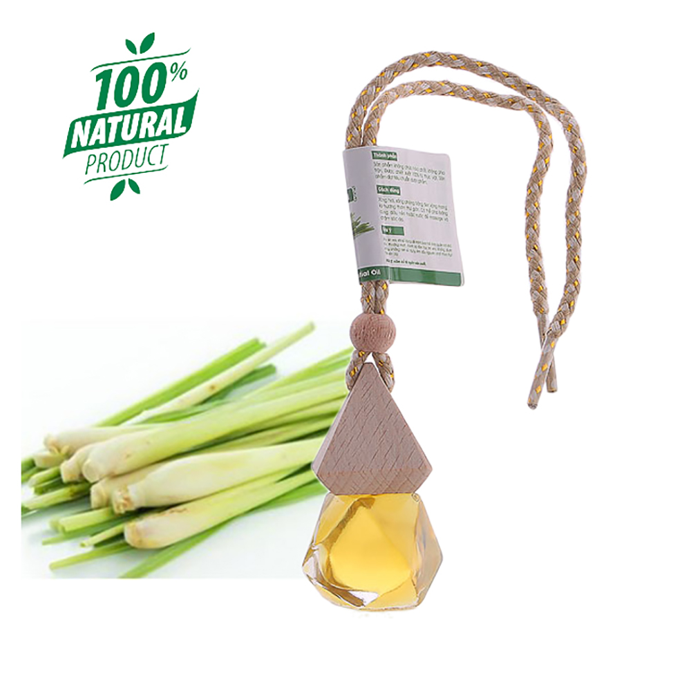 Combo tinh dầu sả chanh Lorganic +tinh dầu sả chanh Lorganic treo xe hơi, tủ áo / Tinh dầu thiên nhiên nguyên chất/ Hương thơm thiền tịnh/ Thích hợp dùng với đèn xông và máy khuếch tán.