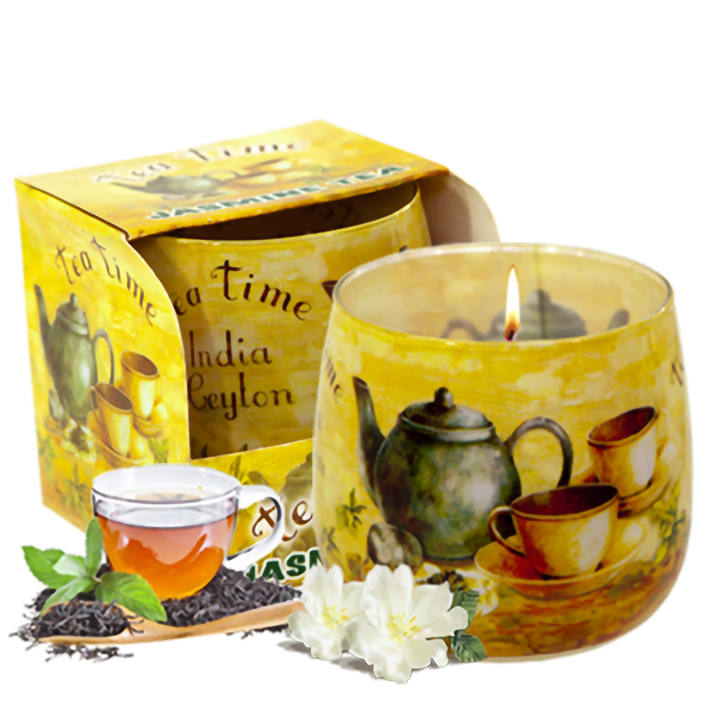 Ly nến thơm tinh dầu Bartek Tea Time 100g QT024484 - trà hoa nhài (giao mẫu ngẫu nhiên)