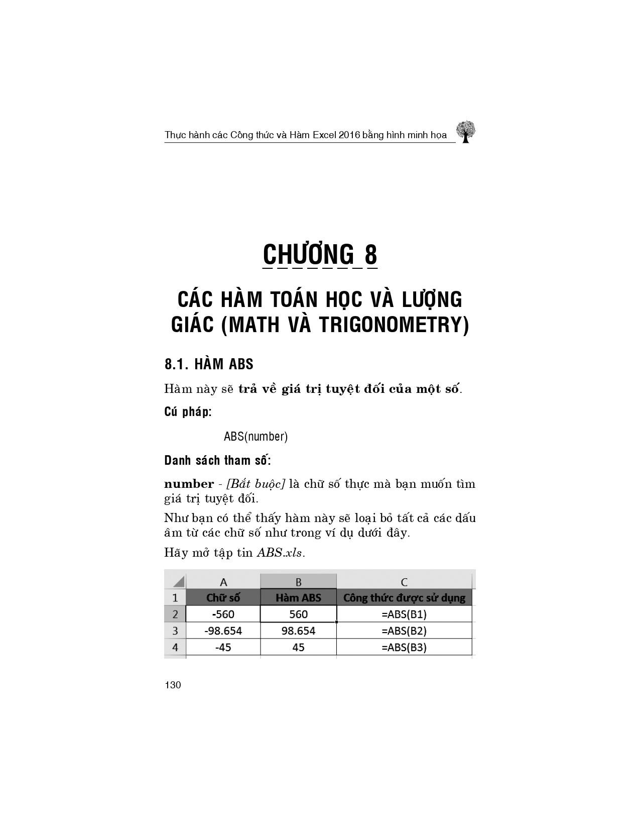 Thực Hành Các Công Thức Và Hàm Excel 2016 Bằng Hình Minh Họa (Sách kèm theo CD Bài tập)