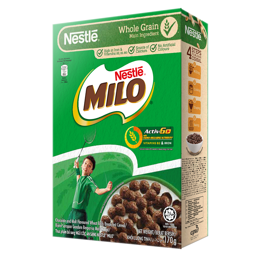 Bánh Ăn Sáng Nestle MILO Cereal (170g)