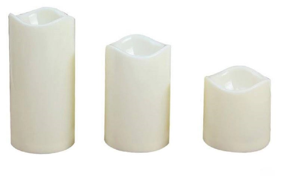 Combo 3 nến điện tử loại to vỏ sáp