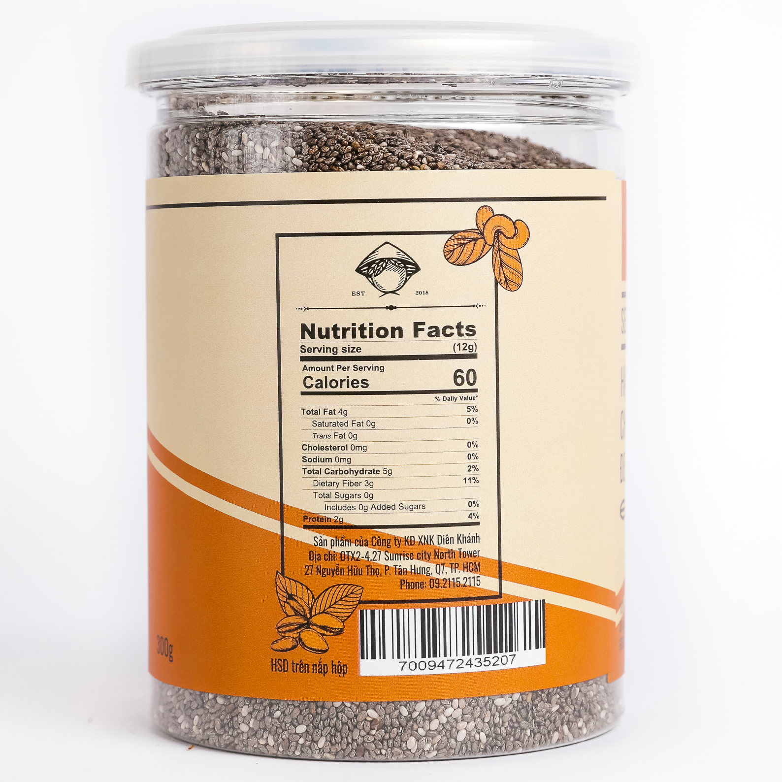 Hình ảnh Hạt Chia Hữu Cơ DK Harvest - Hạt chia Organic có độ tinh khiết cao nhất, Highest Purity - 300g, 500g, 1000g