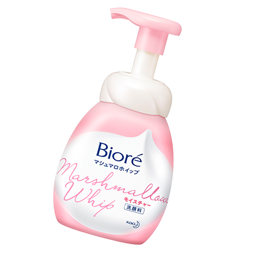 Bọt Rửa Mặt Dưỡng Ẩm -  Biore Marshmallow Whip Moisture 150ml