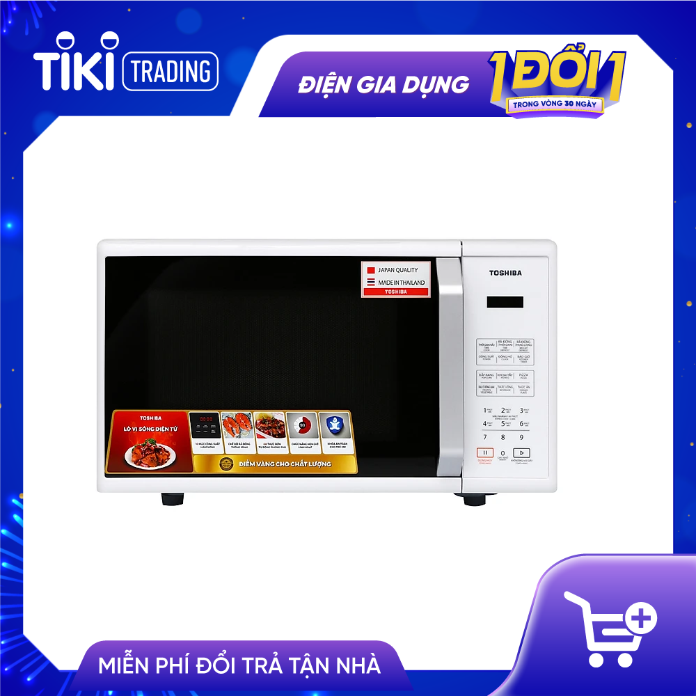 Lò vi sóng Toshiba ER-SS23(W1)VN 23 lít - HÀNG CHÍNH HÃNG