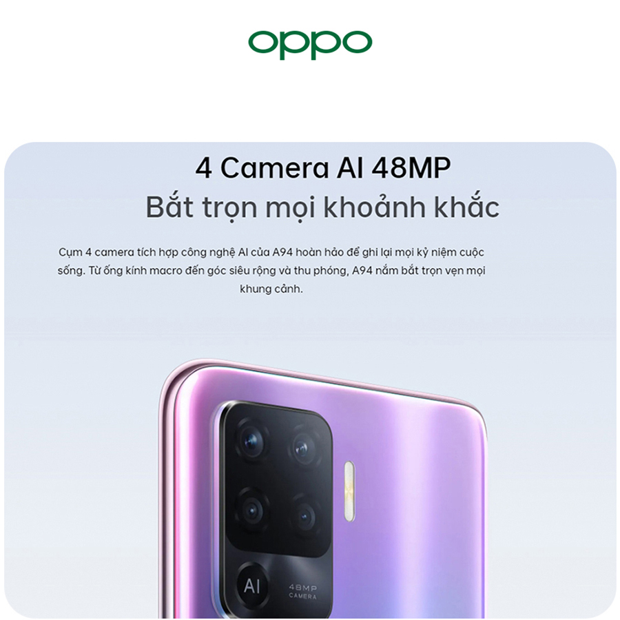 Điện Thoại Oppo A94 (8GB/128G) - Hàng Chính Hãng