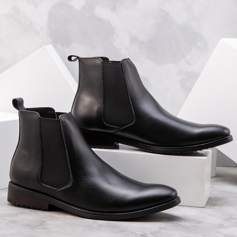 Giày Chelsea Boot Nam Cao Cổ | Da Bò Thật 100% | Hàng Full Box | Chất Lượng VNXK