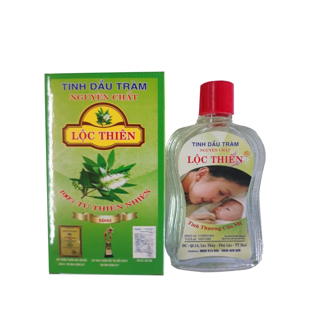 2 Hộp tinh dầu tràm Lộc Thiên 50ml Loại Đặt Biệt