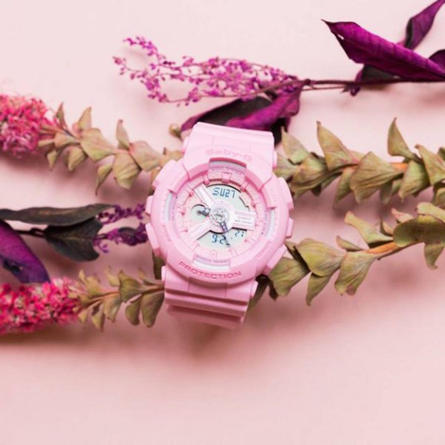 Đồng hồ nữ dây nhựa Casio Baby-G chính hãng Anh Khuê BA-110-4A1DR