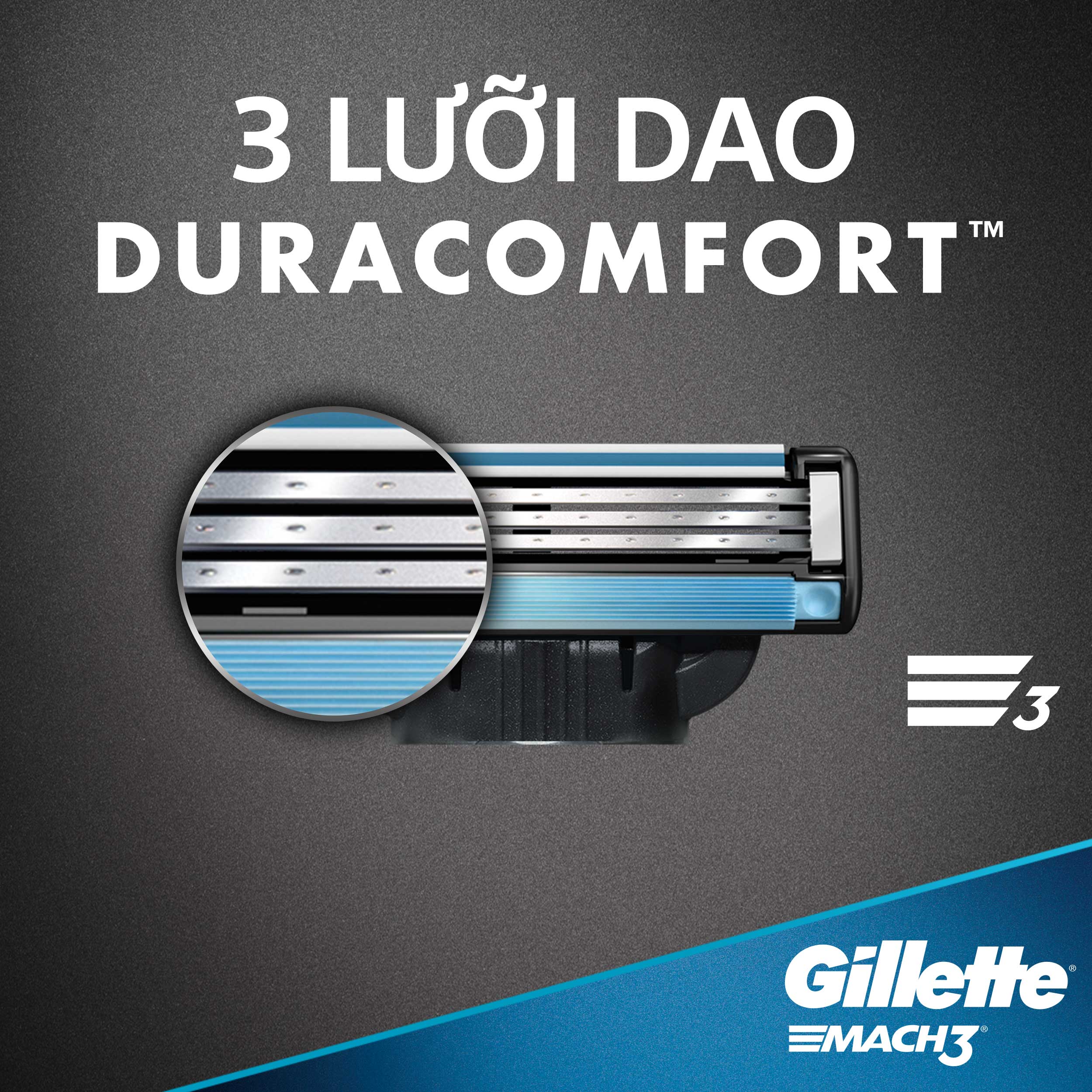 Lưỡi Dao Cạo GILLETTE Mach3 x6 Lưỡi