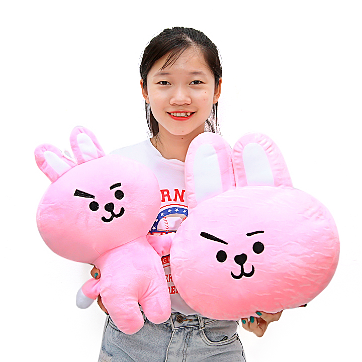 Gấu bông ,gấu EXO BTS Joongkook BT21- BTS (hồng)  size lớn 45cm