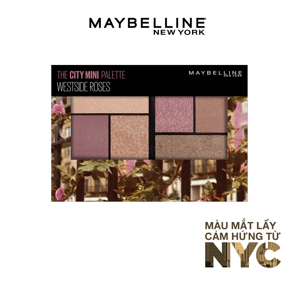 Bảng Phấn Mắt Maybelline New York 6 Màu The City Mini Palette 6.1g