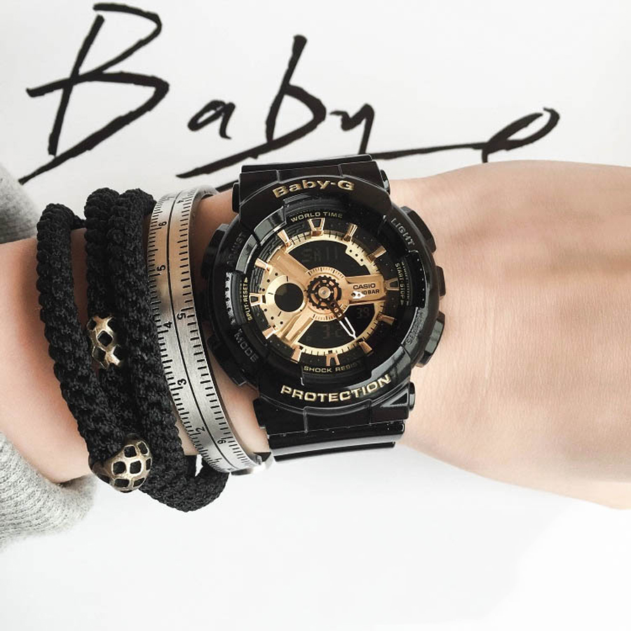 Đồng hồ nữ dây nhựa Casio Baby-G chính hãng BA-110-1ADR