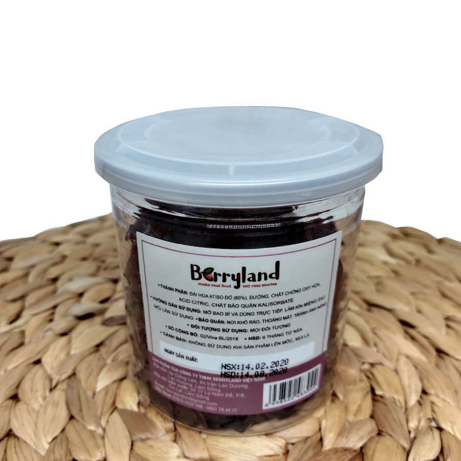 Hình ảnh Mứt hoa Atiso đỏ BerryLand 150g