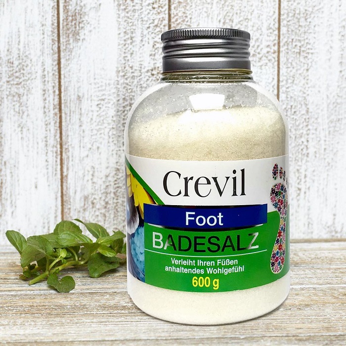 Muối ngâm chân cho người bị đau nhức xương khớp, mất ngủ Crevil Foot Badesalz 600g