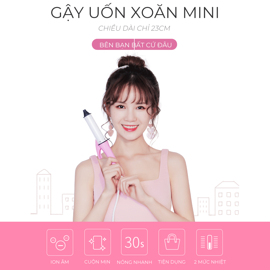 Máy uốn xoăn Mini VIVID&amp;VOGUE - VAV106