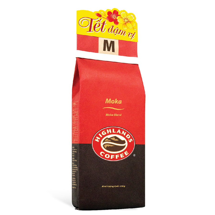 Cà Phê Rang Xay Moka Highlands Coffee (200g)