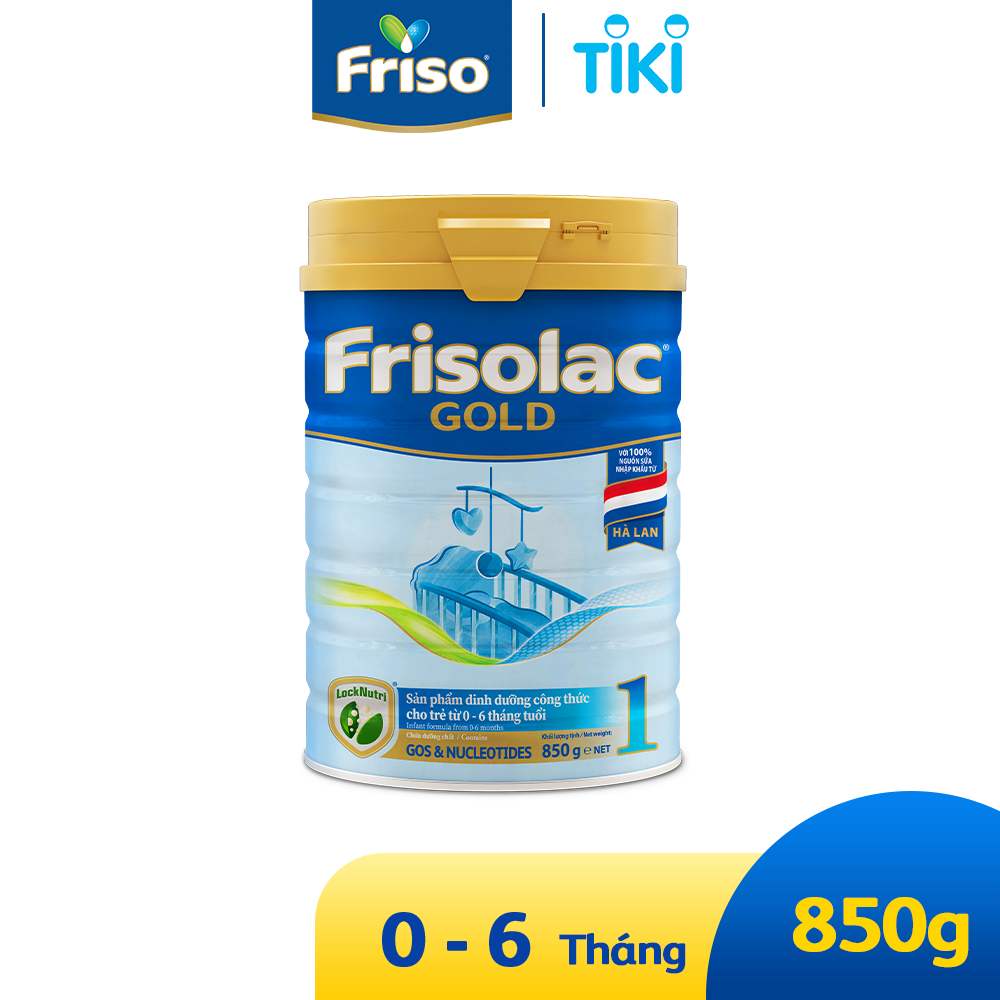 Sữa Bột Frisolac Gold 1 850g Dành Cho Trẻ Từ 0 - 6 Tháng Tuổi