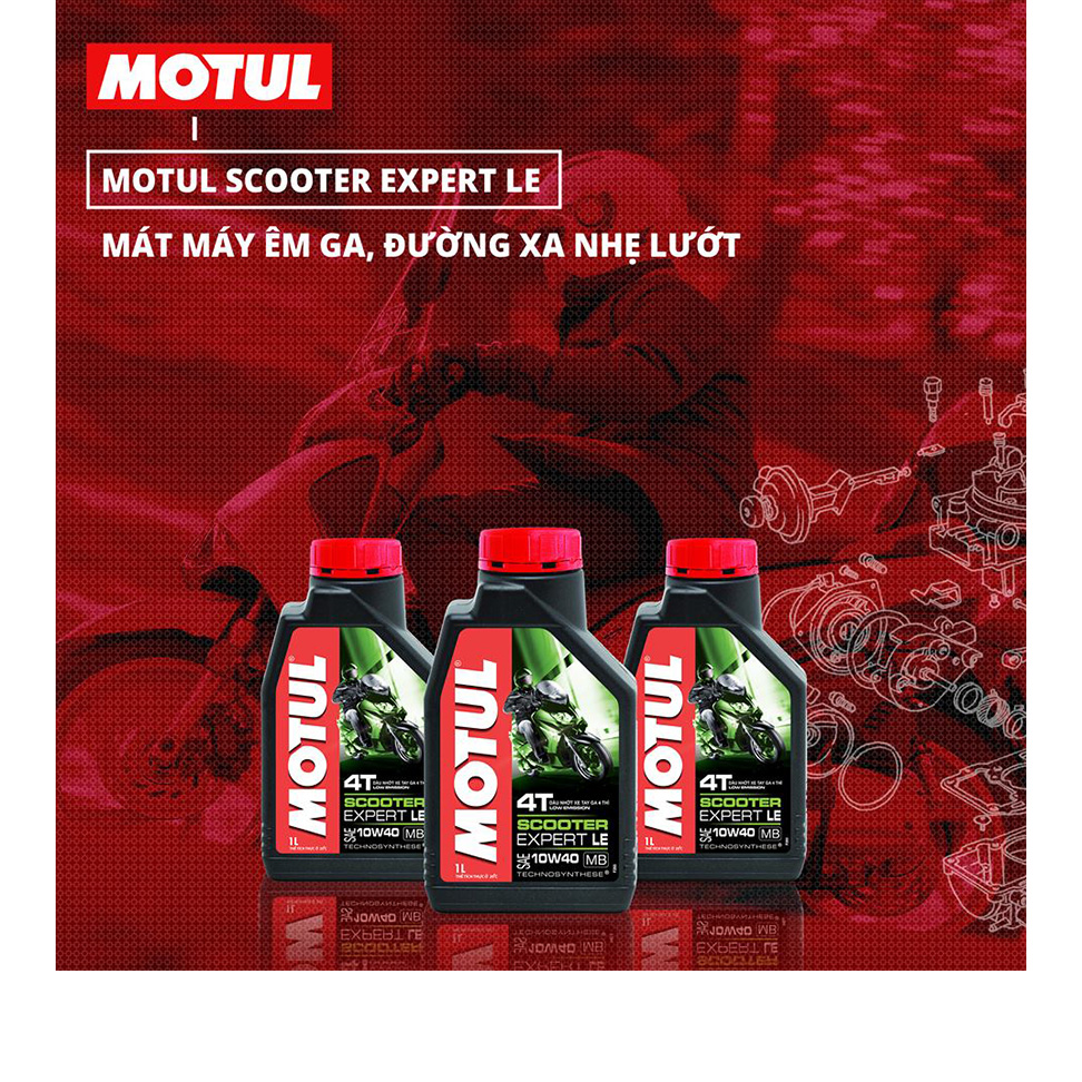 Nhớt Xe Tay Ga Motul Scooter Expert Le 10w40 20x0.8l Vn (800ml)