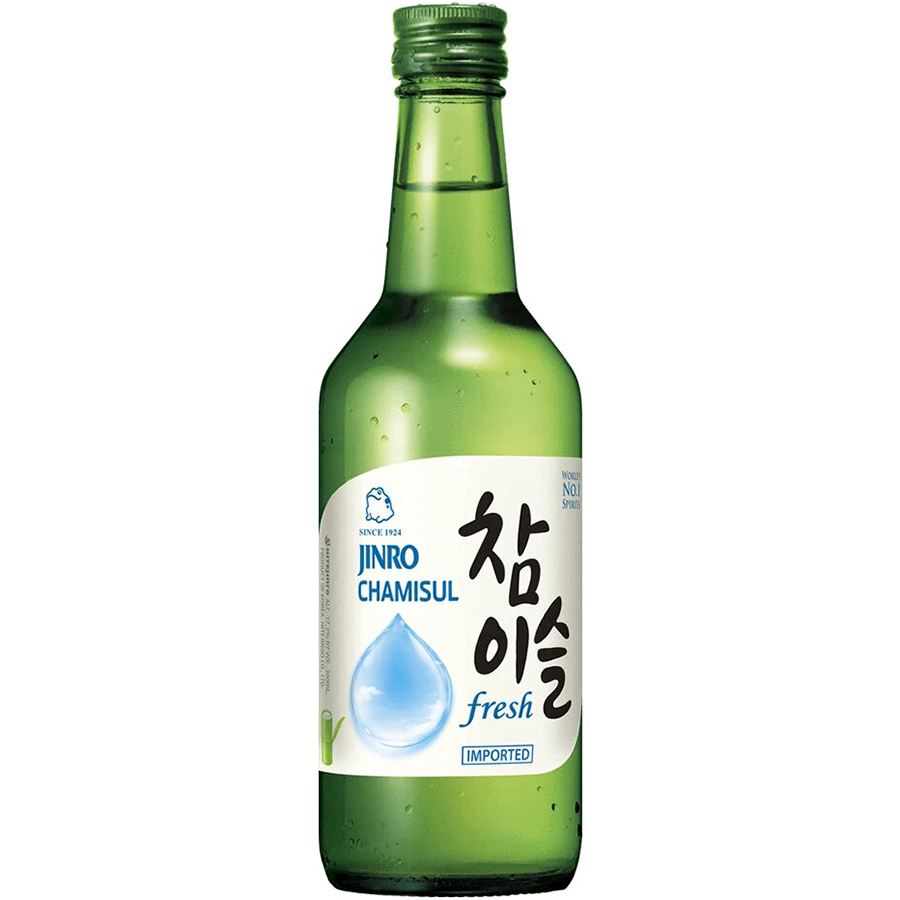 Set 3 chai rượu soju Hàn Quốc 13% - 16.9%: Fresh + Bưởi + Mận Có Hộp