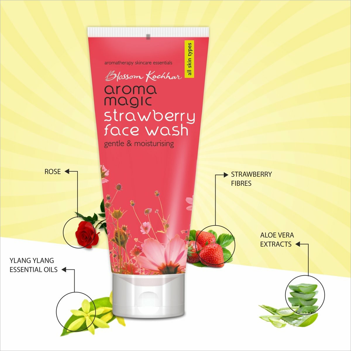 Sữa Rửa Mặt Aroma Magic Strawberry Face Wash 100ml