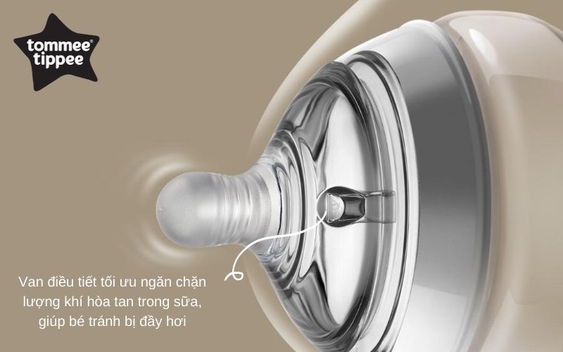 Núm ty silicon siêu mềm tự nhiên cho bé Tommee Tippee Closer to Nature Variflow từ sơ sinh (vỉ đôi)