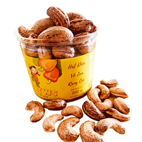 HẠT ĐIỀU VỎ LỤA RANG CỦI AN LỢI 200G FIREWOOD ROASTED CASHEWS