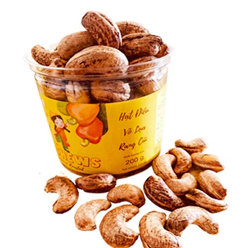 HẠT ĐIỀU VỎ LỤA RANG CỦI AN LỢI 200G (ĐẶC SẢN BÌNH PHƯỚC) FIREWOOD ROASTED CASHEWS