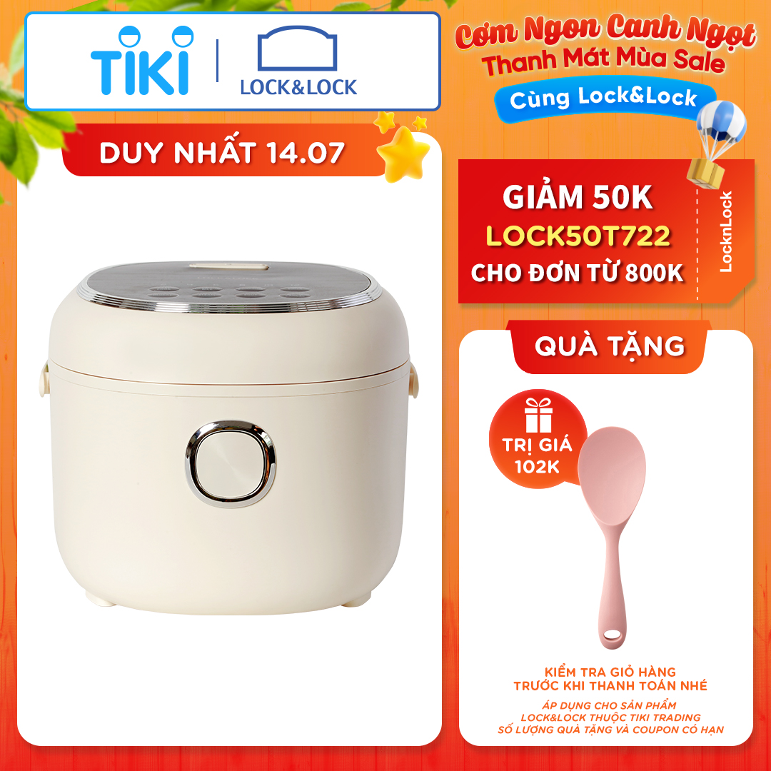 Nồi Cơm Điện Lock&Lock EJR716IVY 0.8L - Hàng Chính Hãng