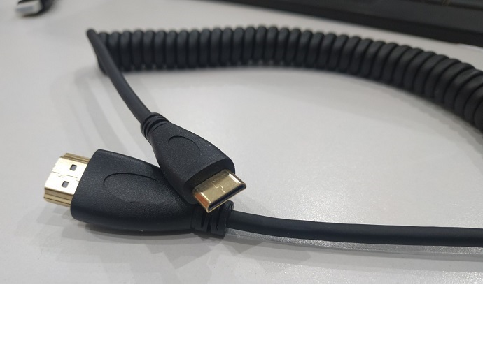 Dây cáp HDMI to Mini HDMI dạng lò xo xoắn