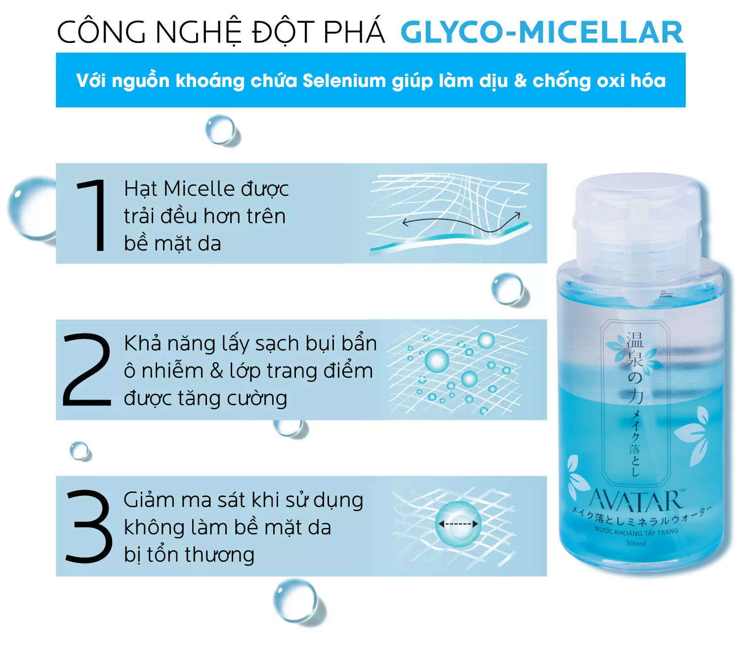 Nước Tẩy Trang Sạch Sâu AVATAR 300ml