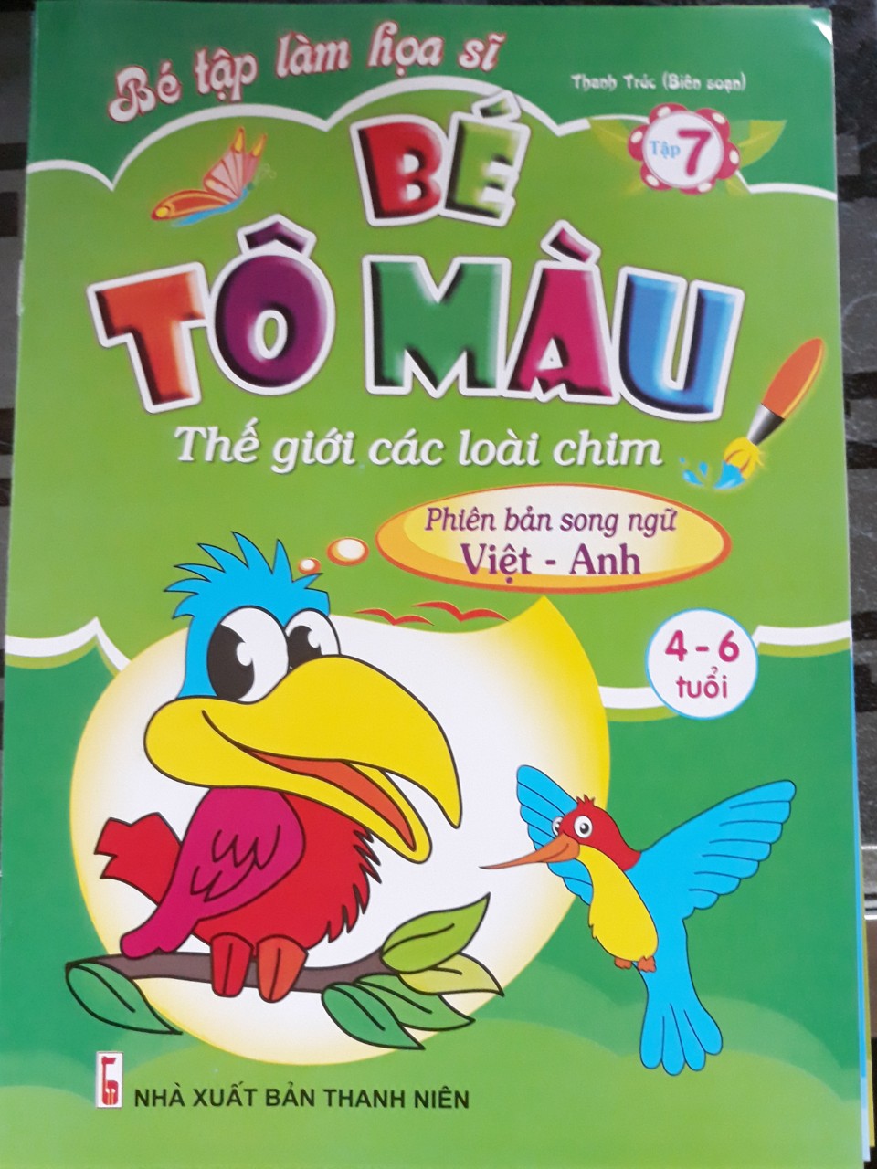 Combo 5 Cuốn Bé Tập Làm Họa Sĩ - Bé Tô Màu (Phiên Bản Song Ngữ Việt -Anh dành cho bé 4-6 tuổi)