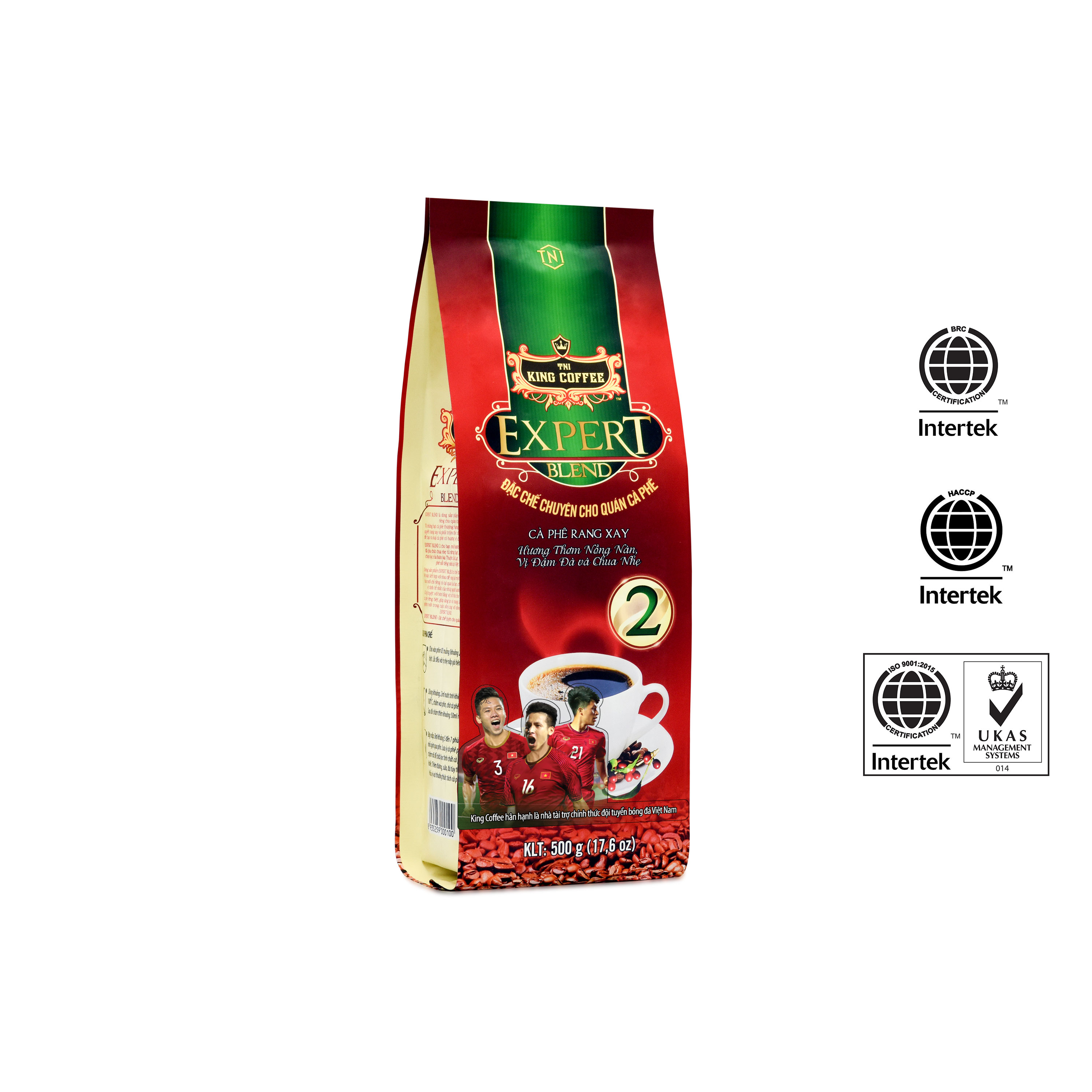 Cà Phê Rang Xay Expert Blend 2 KING COFFEE - Túi 500g