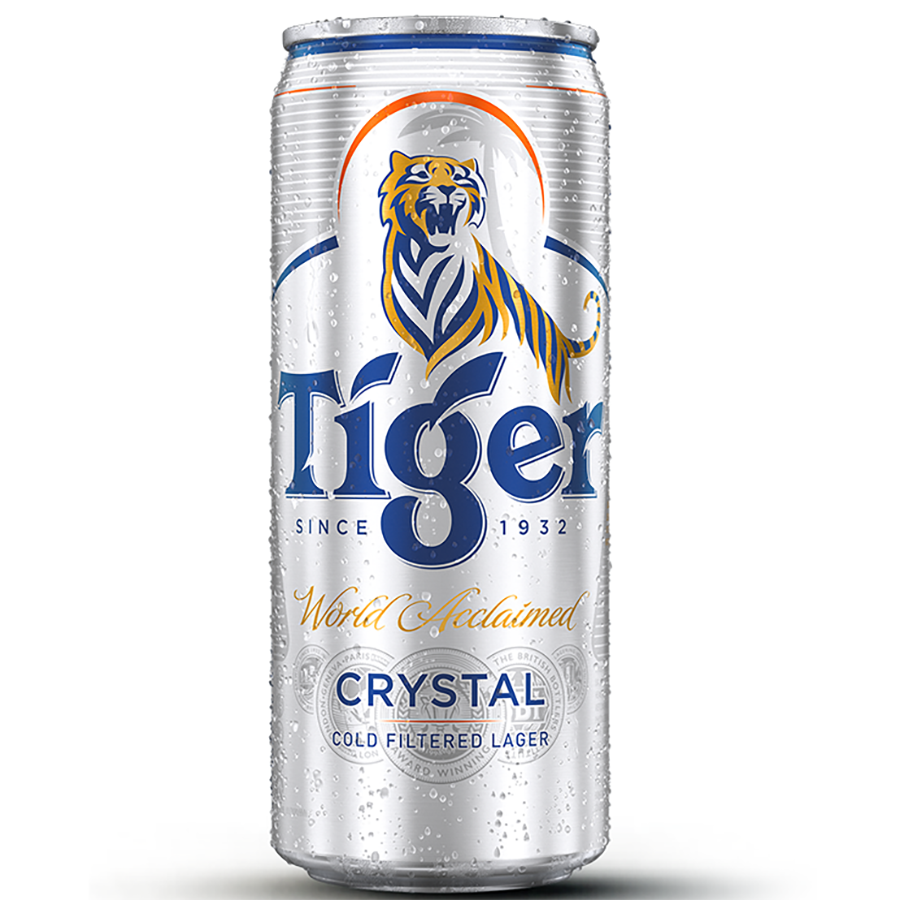 Thùng 24 lon bia Tiger 330ml - Bao bì Xuân