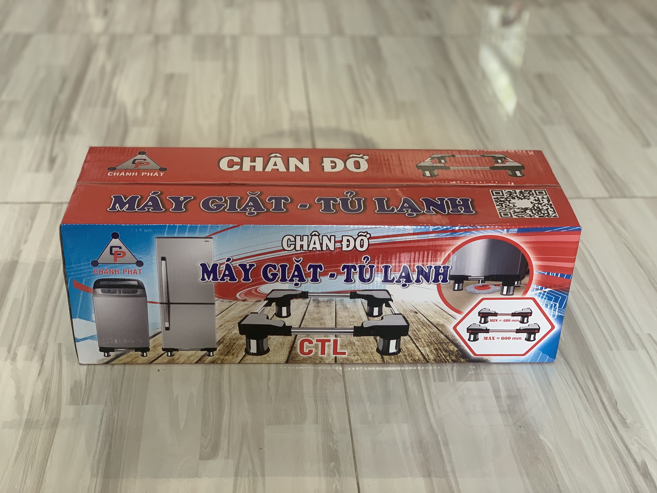 Chân đỡ máy giặt tủ lạnh đa năng 48cm đến 60cm INOX dày 1mm  Hàng Chính Hãng