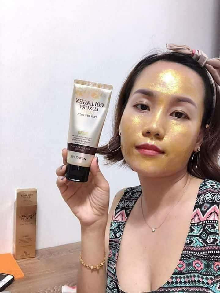Mặt nạ dưỡng trắng da - Gel đắp mặt nạ tinh chất vàng 24K 3W CLINIC Hàn Quốc 100ml