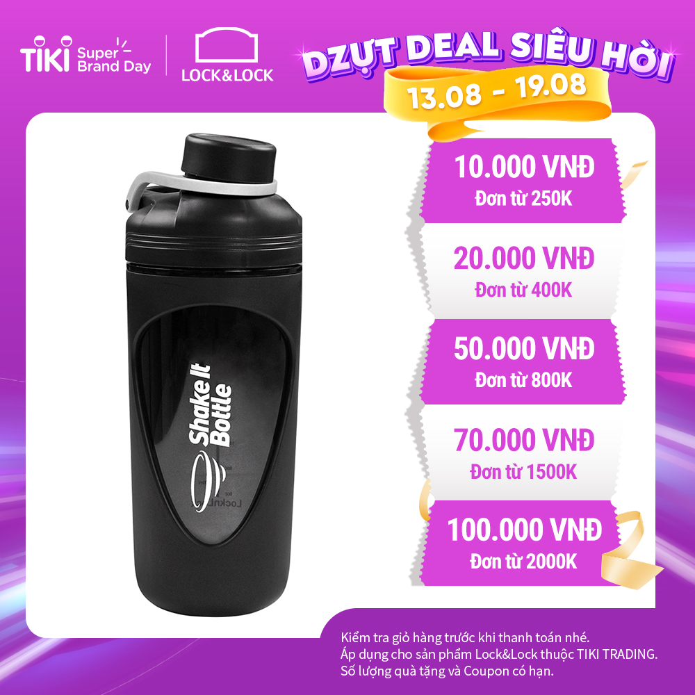 Bình lắc LocknLock Balance Shake It Bottle HAP949WHT 800ml - Màu