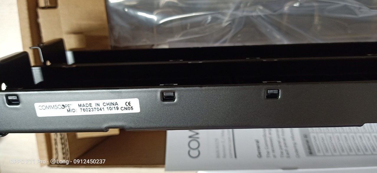 Patch panel cat5e 48 port AMP (Commscope) 1479155-2 / CPP-UDDM-SL-2U-48 - Hàng chính hãng