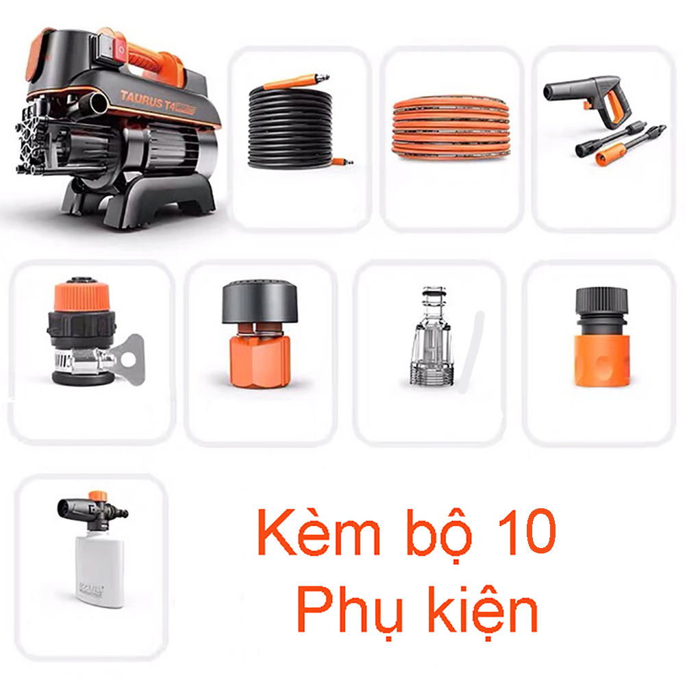 Máy Phun Xịt Rửa Xe Cao Áp YILI YLQ4420G-T4 Plus Công Suất 1500W Thiết Bị Chuyên Dụng Cho Cửa Hàng Rửa Xe Và Nhà Xưởng, Dùng Ngoài Trời Và Sân Vườn – Hàng Chính Hãng