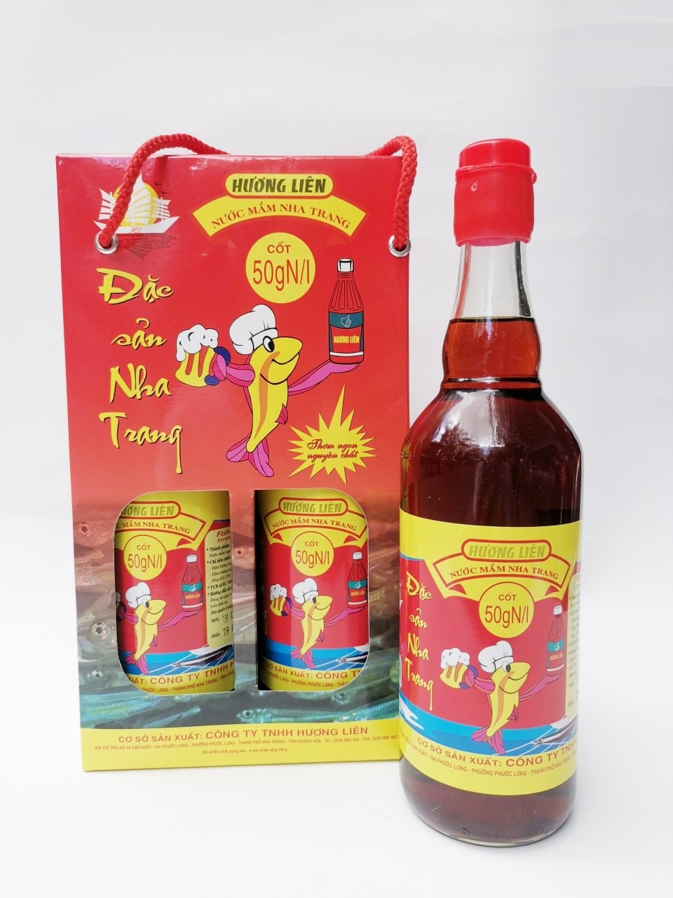 Nước mắm Hương Liên 50 độ đạm 500ml