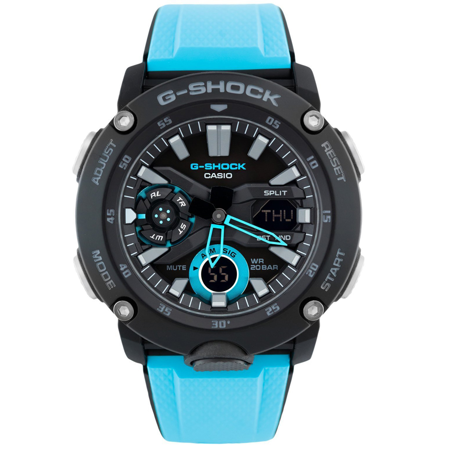 Đồng hồ nam dây nhựa Casio G-Shock chính hãng GA-2000-1A2DR (48mm)