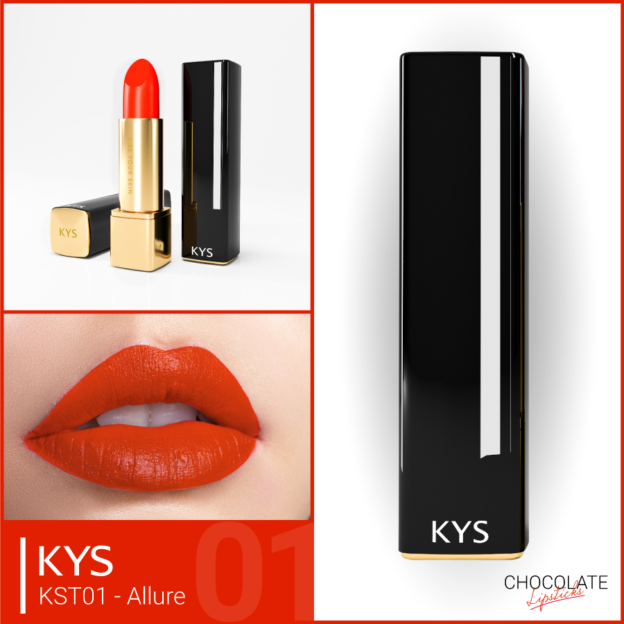 Son Chocolate Mate Lipstick KYS – ALLURE ĐỎ CAM