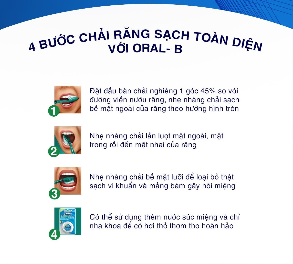 Bộ Bàn Chải Đánh Răng ORAL-B 7 Tác Động (Mua 2 tặng 1)