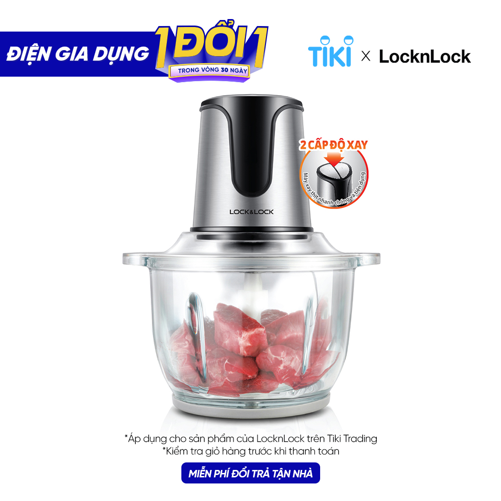Máy Xay Thịt 2 Lưỡi Dao Kép Lock&Lock EJM171 - Hàng Chính Hãng