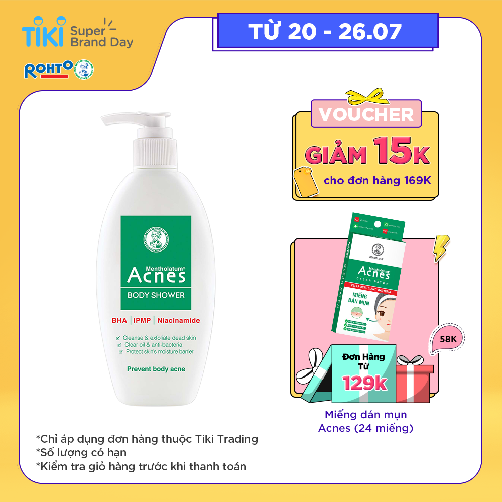 Sữa Tắm Ngăn Ngừa Mụn Acnes Body Shower (180g)